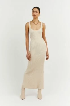 DISSH Boutiques VICTORIA BUTTER KNIT MIDI DRESS CLOTHING