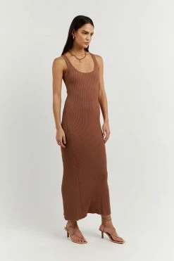 Deals ๐งจ DISSH Boutiques VICTORIA MOCHA KNIT MIDI ๐ DRESS โญ 12 DISSH Boutiques VICTORIA MOCHA KNIT MIDI DRESS