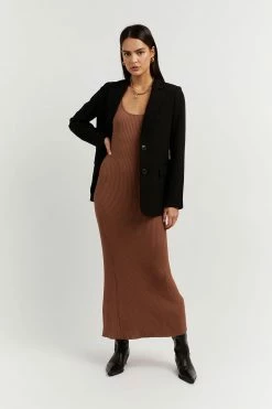 Deals ๐งจ DISSH Boutiques VICTORIA MOCHA KNIT MIDI ๐ DRESS โญ 17 DISSH Boutiques VICTORIA MOCHA KNIT MIDI DRESS