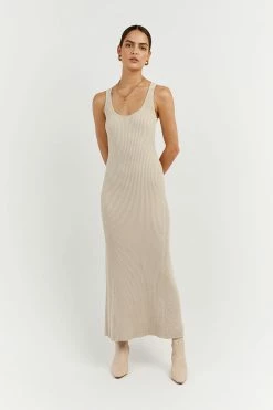 DISSH Boutiques CLOTHING VICTORIA STONE KNIT MIDI DRESS
