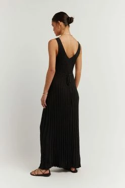 Discount ๐ DISSH Boutiques KAT BLACK V NECK KNIT ๐ DRESS ๐ 10 DISSH Boutiques KAT BLACK V NECK KNIT DRESS