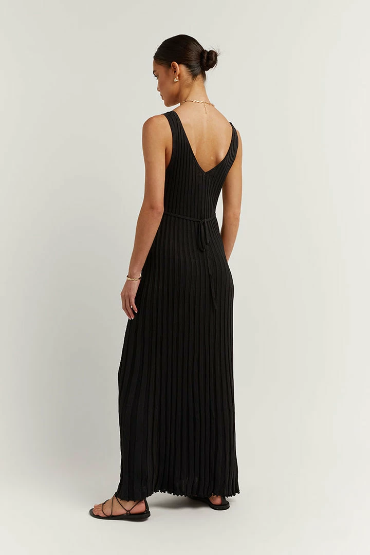 Discount ๐ DISSH Boutiques KAT BLACK V NECK KNIT ๐ DRESS ๐ 5 DISSH Boutiques KAT BLACK V NECK KNIT DRESS