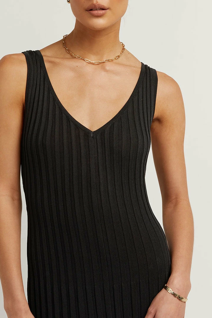 Discount ๐ DISSH Boutiques KAT BLACK V NECK KNIT ๐ DRESS ๐ 6 DISSH Boutiques KAT BLACK V NECK KNIT DRESS