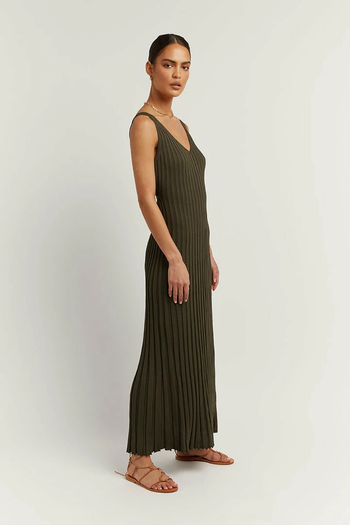 Discount ๐ DISSH Boutiques KAT OLIVE V NECK KNIT ๐ DRESS ๐คฉ 4 DISSH Boutiques KAT OLIVE V NECK KNIT DRESS