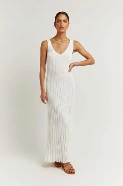 Best Sale ๐ DISSH Boutiques THE BUMP FRIENDLY EDIT KAT OFF WHITE V NECK KNIT ๐ DRESS ๐ 8 DISSH Boutiques THE BUMP FRIENDLY EDIT KAT OFF WHITE V NECK KNIT DRESS