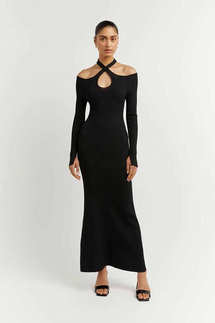 Coupon ๐ DISSH Boutiques TONI BLACK SLEEVED KNIT MIDI ๐ DRESS CLOTHING ๐ 1 DISSH Boutiques TONI BLACK SLEEVED KNIT MIDI DRESS CLOTHING