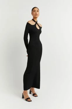 Coupon ๐ DISSH Boutiques TONI BLACK SLEEVED KNIT MIDI ๐ DRESS CLOTHING ๐ 10 DISSH Boutiques TONI BLACK SLEEVED KNIT MIDI DRESS CLOTHING