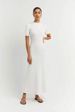Hot Sale โจ DISSH Boutiques DONNA OFF WHITE SLEEVED MIDI ๐ DRESS โ 9 DISSH Boutiques DONNA OFF WHITE SLEEVED MIDI DRESS