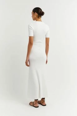 Hot Sale โจ DISSH Boutiques DONNA OFF WHITE SLEEVED MIDI ๐ DRESS โ 7 DISSH Boutiques DONNA OFF WHITE SLEEVED MIDI DRESS
