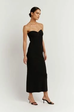 Buy โจ DISSH Boutiques ANIKA BLACK KNIT MIDI ๐ DRESS CLOTHING โค๏ธ 9 DISSH Boutiques ANIKA BLACK KNIT MIDI DRESS CLOTHING