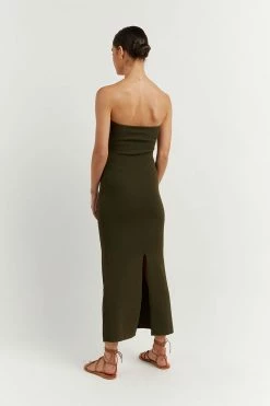 DISSH Boutiques ANIKA OLIVE KNIT MIDI DRESS