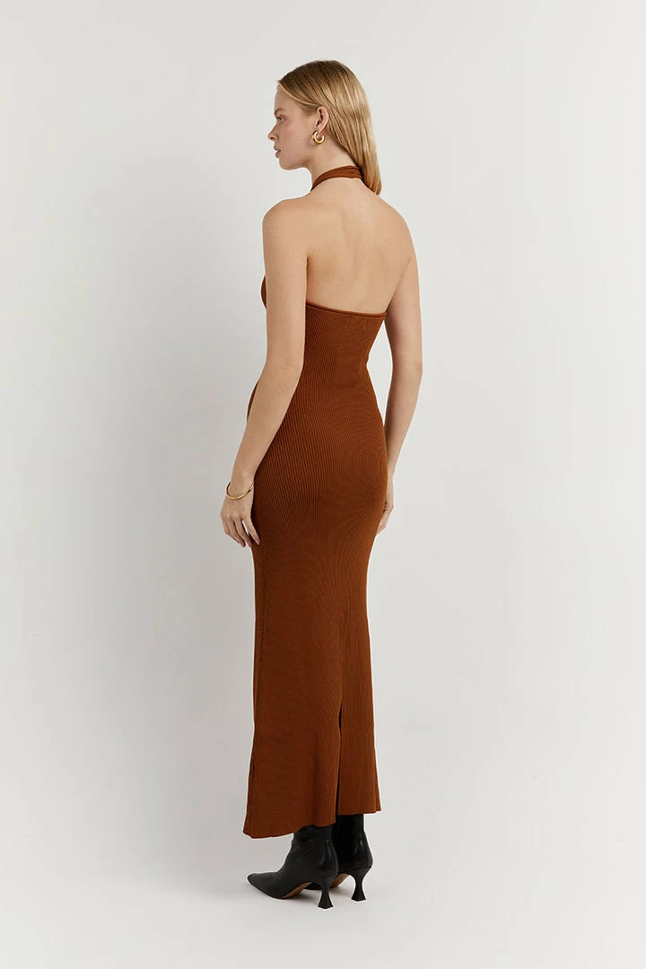 Flash Sale ๐ DISSH Boutiques TONI TAN HALTER MIDI ๐ DRESS CLOTHING โญ 5 DISSH Boutiques TONI TAN HALTER MIDI DRESS CLOTHING