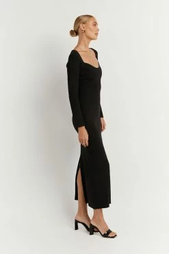 Budget โ DISSH Boutiques STRIDE BLACK KNIT MIDI ๐ DRESS ๐ 7 DISSH Boutiques STRIDE BLACK KNIT MIDI DRESS
