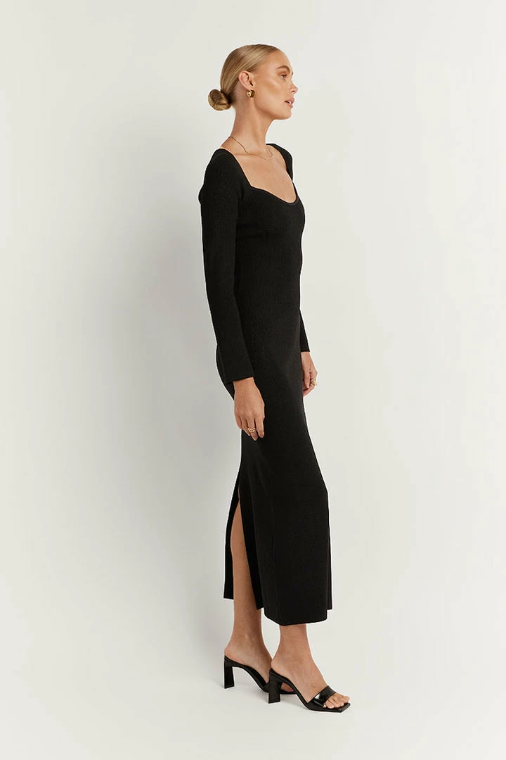 Budget โ DISSH Boutiques STRIDE BLACK KNIT MIDI ๐ DRESS ๐ 3 DISSH Boutiques STRIDE BLACK KNIT MIDI DRESS