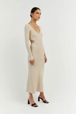 DISSH Boutiques SUTHERLAND STONE SLEEVED MIDI DRESS