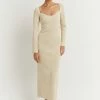 DISSH Boutiques STRIDE BUTTER KNIT MIDI DRESS THE BUMP FRIENDLY EDIT