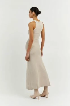 DISSH Boutiques CLOTHING ADALYN STONE ASYM MIDI DRESS