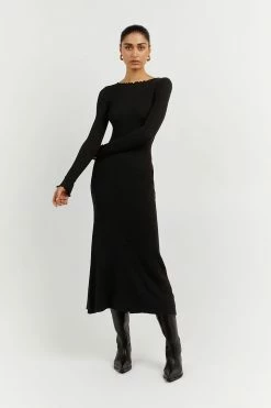 Discount π DISSH Boutiques SOPHIA BLACK SLEEVED MIDI π DRESS CLOTHING π₯° 8 DISSH Boutiques SOPHIA BLACK SLEEVED MIDI DRESS CLOTHING