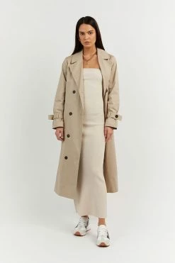 DISSH Boutiques GOMEZ STONE STRAPLESS RIB DRESS CLOTHING